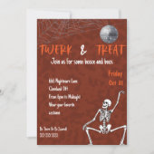 Dancing Skeleton Erwachsene Halloween-Party Einladung (Vorderseite)