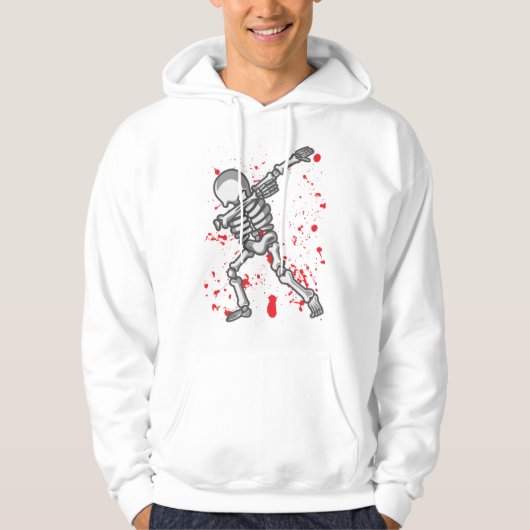Dancing Skeleton Funny Halloween Hoodie (Vorderseite)