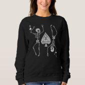 Dancing Skeleton Goth Sweatshirt (Vorderseite)