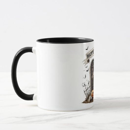 Dancing Skeleton Halloween Design Tasse (Links)