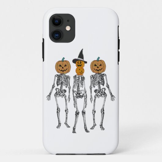 Dancing Skeleton Pumpkin Head Funny Halloween Case-Mate iPhone Hülle (Rückseite)