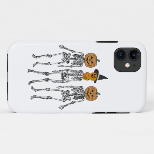 Dancing Skeleton Pumpkin Head Funny Halloween Case-Mate iPhone Hülle (Rückseite (Horizontal))