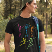 Dancing Skeleton spukhaftes, seltsames Halloween T-Shirt