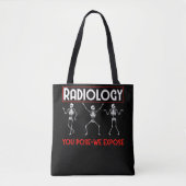 Dancing Skeleton Xray Radiologin Funny Radiology Tasche (Vorderseite)