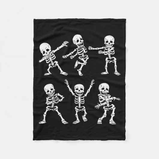 Dancing Skeletons Dance Challenge Boys Girl Kids H Fleecedecke (Vorderseite)