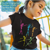 Dancing Skeletons Funny Spooky Ballerina Halloween T-Shirt