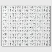 Dancing Skeletons Geschenkpapier (Flach)