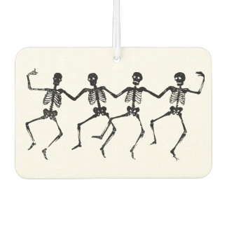 Dancing Skeletons Graphic – Vintage Woodcut Style  Autolufterfrischer