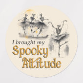 Dancing Skeletons Hallowe'en Participation Sticker (Design 1)