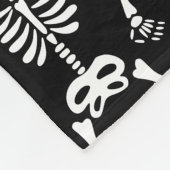 Dancing Skeletons Halloween Plush Fleecedecke (Ecke)