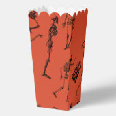 Dancing Skeletons Halloween Popcorn Geschenkschachtel (Rückseite)
