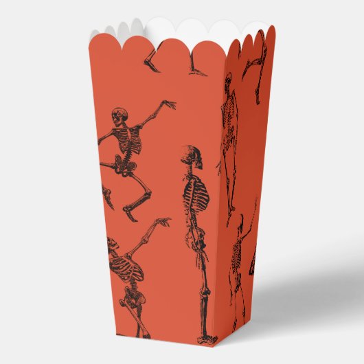 Dancing Skeletons Halloween Popcorn Geschenkschachtel (Vorderseite)