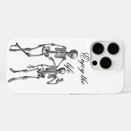 Dancing Skeletons Illustration  Case-Mate iPhone Hülle (Rückseite (Horizontal))