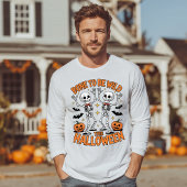 Dancing Skeletons Wild Halloween Tri-Blend Shirt