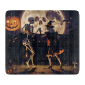 Dancing Skeletts Decorative Glas Cutting Board Schneidebrett (Vorderseite)