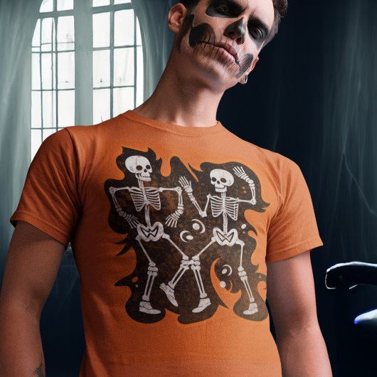 Dancing Skeletts Funny Halloween Party T-Shirt
