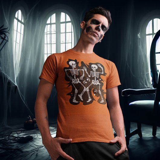 Dancing Skeletts Funny Halloween Party T-Shirt