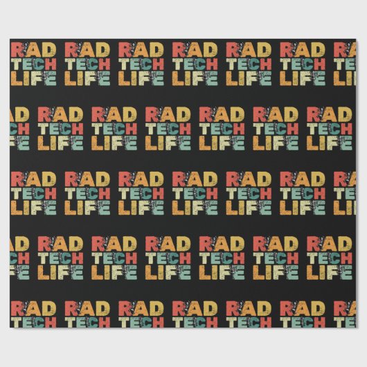 Dancing Skeletts Xray Funny Krass Tech Geschenkpapier (Flach)