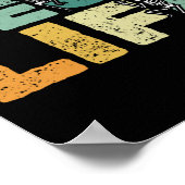 Dancing Skeletts Xray Funny Krass Tech Poster (Ecke)