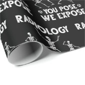 Dancing Skeletts Xray Radiology Spaß Geschenkpapier (Rolleneckpunkt)