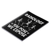 Dancing Skeletts Xray Radiology Spaß Notizblock (Linke Seite)