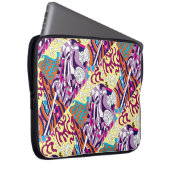 "Dancing Sky Reaching Hill" Abstrakte Kunst Laptopschutzhülle (Vorne Rechts)