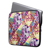 "Dancing Sky Reaching Hill" Abstrakte Kunst Laptopschutzhülle (Vorderseite Links)