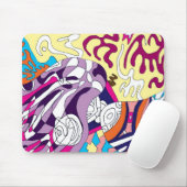 "Dancing Sky Reaching Hill" Abstrakte Kunst Mousepad (Mit Mouse)