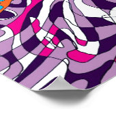"Dancing Sky Reaching Hill" Abstrakte Kunst Poster (Ecke)