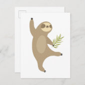 Dancing Sloth | Warum nicht? Postkarte (Vorne/Hinten)