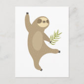 Dancing Sloth | Warum nicht? Postkarte (Vorderseite)