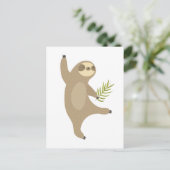 Dancing Sloth | Warum nicht? Postkarte (Stehend Vorderseite)
