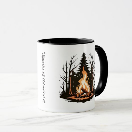 "Dancing Sparks Design" Tasse (VorderseiteRechts)