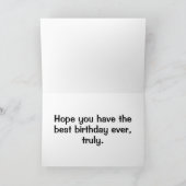 Dancing Springtime Butterfly Kunst zum Geburtstag Karte (Innenseite)