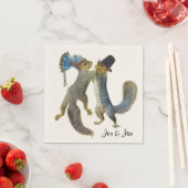 Dancing Squirrels Paper Napkins Serviette (Beispiel)