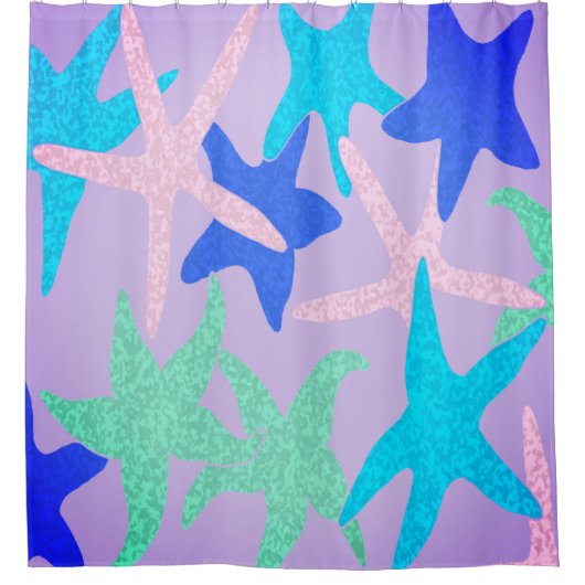 Dancing Starfish Duschvorhang (Vorderseite)