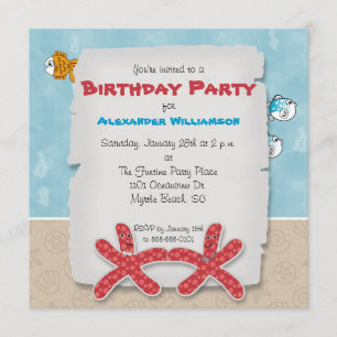 Dancing Starfish Party Einladung