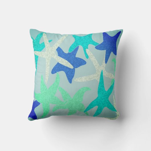Dancing Starfish Throw Kissen (Rückseite)
