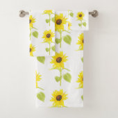 "Dancing Sunflower Pattern" Badhandtuch Set (Insitu)
