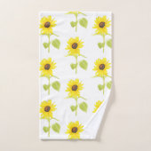 "Dancing Sunflower Pattern" Badhandtuch Set (Handtuch)