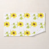 "Dancing Sunflower Pattern" Badhandtuch Set (Handtuch)