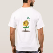 Dancing Sunflower T-Shirt (Rückseite)