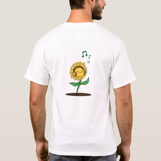 Dancing Sunflower T-Shirt (Rückseite)
