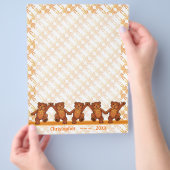 Dancing Teddy Bears Custom Scrapbook Seiten (Hand)