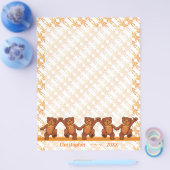 Dancing Teddy Bears Custom Scrapbook Seiten (Einzeln)