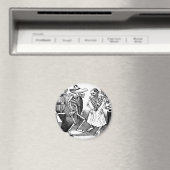 "Dancing the Jarabe in the Other World" Magnet (In Situ (Geschirrspüler))