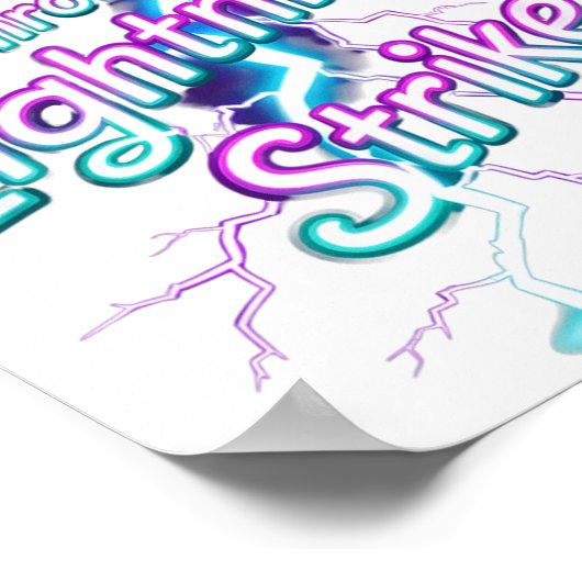 Dancing Through The Lightning Strike Dancer Motiva Poster (Ecke)
