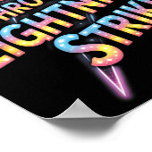 Dancing Through The Lightning Strike Dancer Motiva Poster (Ecke)