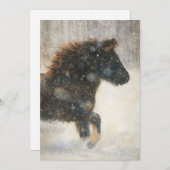 Dancing Through the Snow Feiertagskarte (Vorne/Hinten)
