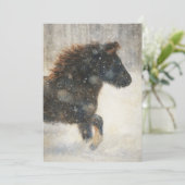 Dancing Through the Snow Feiertagskarte (Stehend Vorderseite)